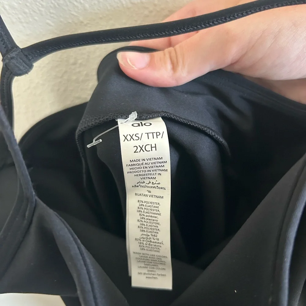 Alo Yoga Airlift Disco Daze Onesie Black - Picture 7 of 7